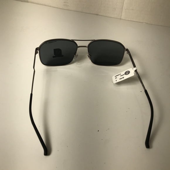 ARNETTE KALLIO AN3079 706 Gunmetal Polarized Dk Grey Aviator Sunglasses Nwt - Picture 8 of 10